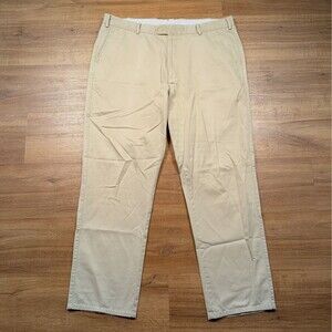 Peter Millar Raleigh Washed Twill Chino Pants Mens Size 40x29 Beige Pima Cotton